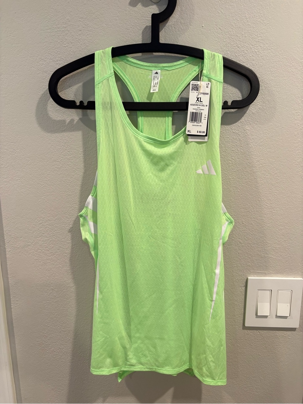 Adidas Adizero NYC Running Singlet Women’s Size XL NWT JY6998